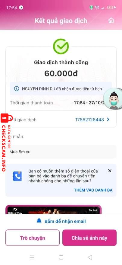 Preuves contre Nguyen Dinh Du