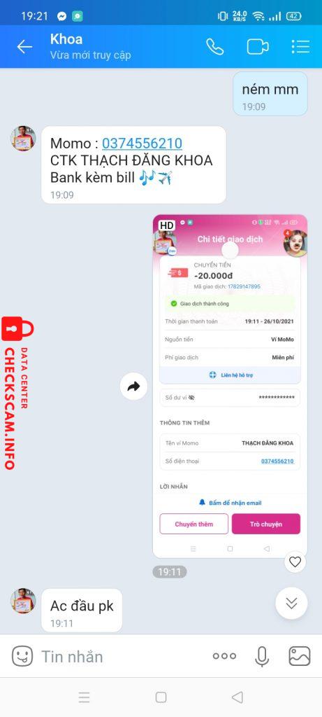 Bukti melawan Thạch Đăng Khoa