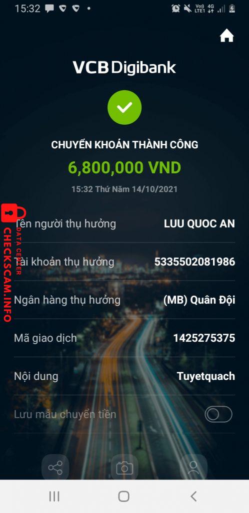 Bukti melawan Lưu Quốc An