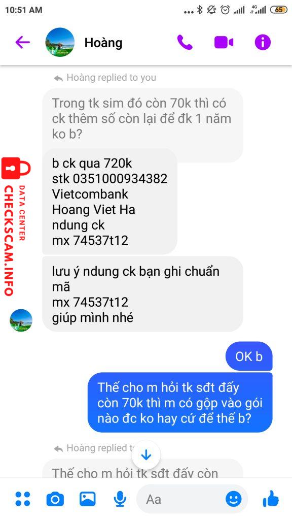 Bukti melawan Hoang Viet Ha