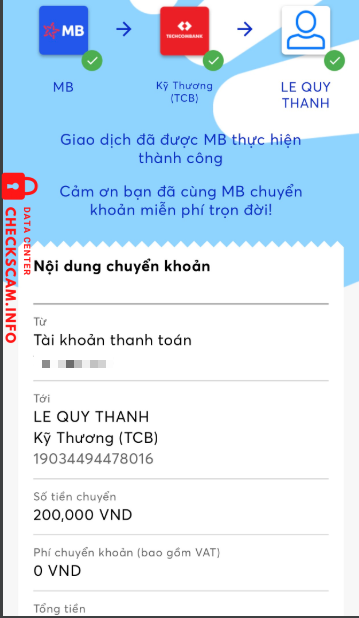 Evidencia contra Le Quy Thanh
