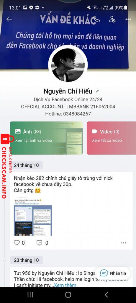 Evidencia contra Nguyen Chi Hieu