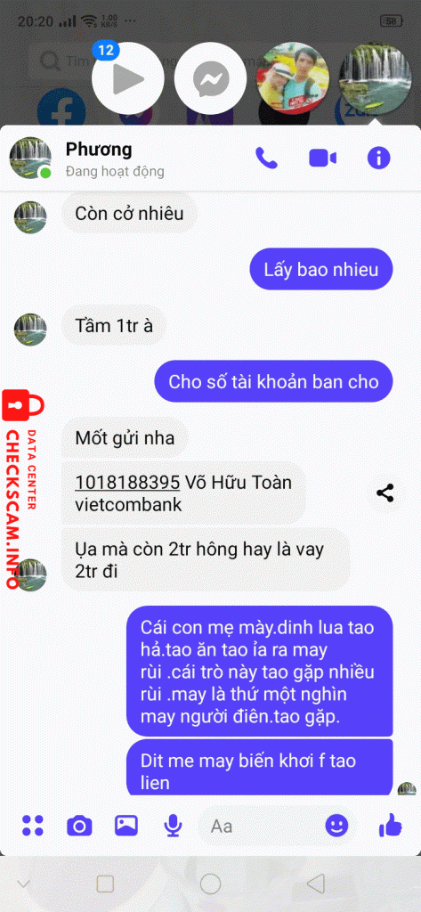 Evidencia contra Võ Hữu Toàn