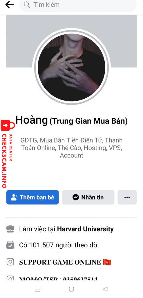 Evidência contra Hoàng