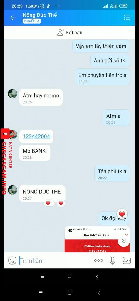 Evidence against Nong Duc The