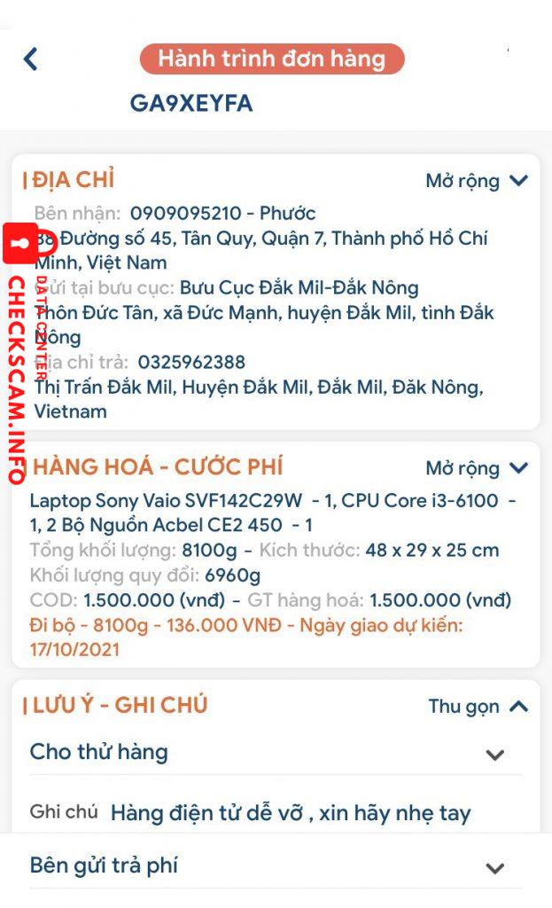 Evidence against Tran Cong Phu