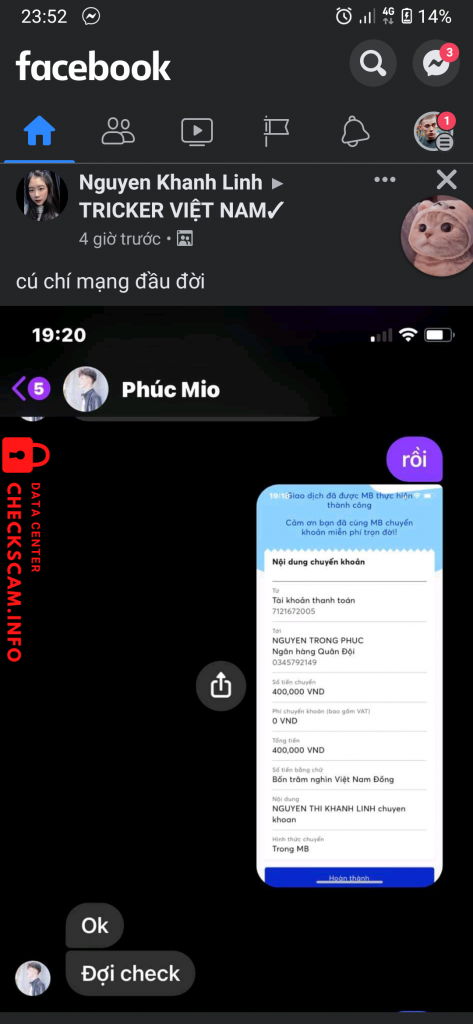 Evidence against Nguyễn Trọng Phúc
