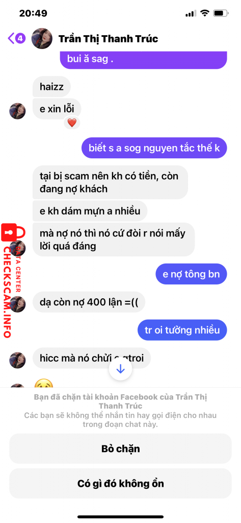 Evidence against Võ Thị Diễm Huyền