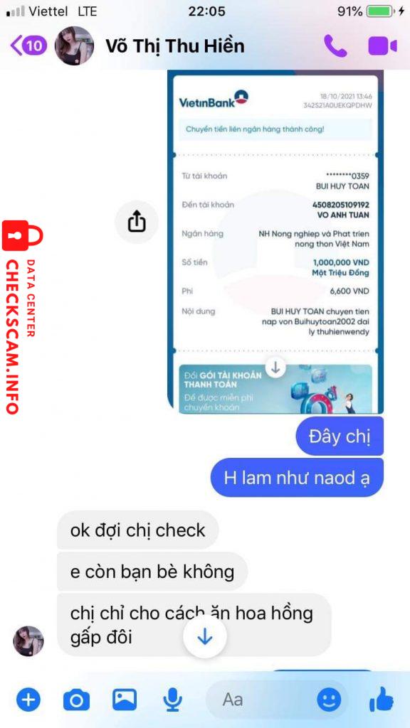 Evidence against Vo Anh Tuan