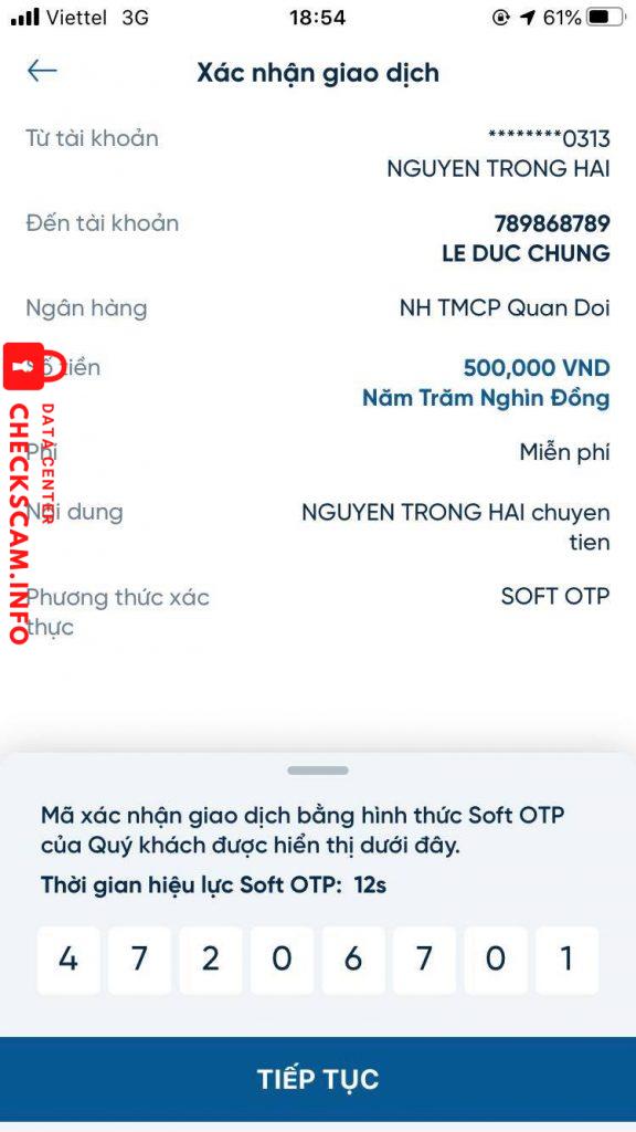 Evidence against Lê Đức Chung