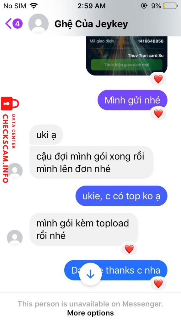 Evidence against Nguyen Minh Thu