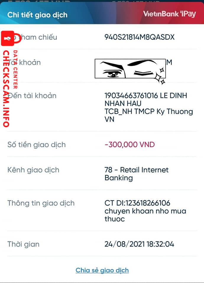Evidência contra Lê Đình Nhân Hậu
