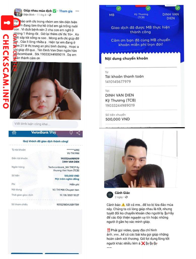 Evidência contra Dinh Van Dien