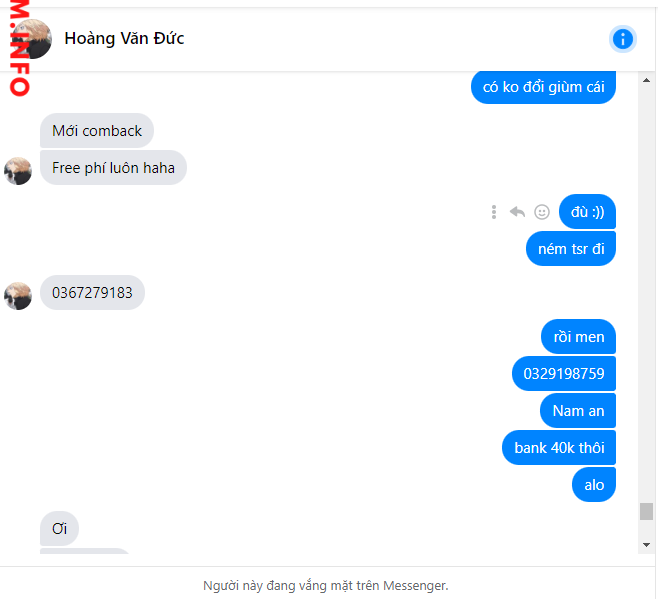 Αποδεικτικά στοιχεία κατά Hoàng Văn Đức