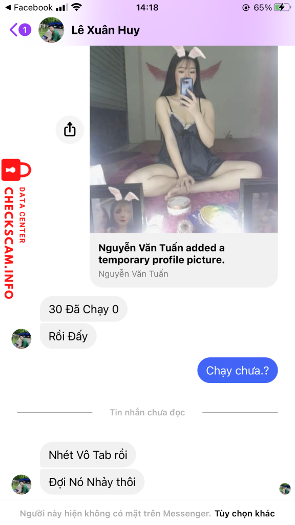 Evidência contra Lê Xuân Huy