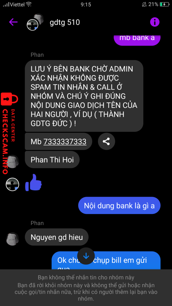 Αποδεικτικά στοιχεία κατά Phan Thi Hoi