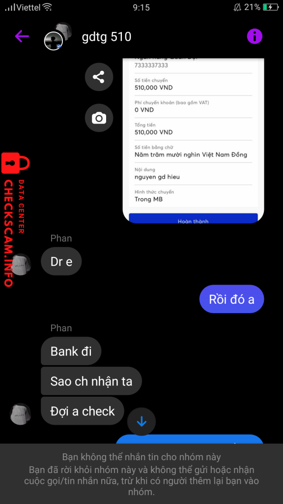 Αποδεικτικά στοιχεία κατά Phan Thi Hoi