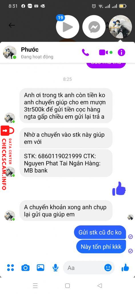Evidência contra Nguyen Phat Tai
