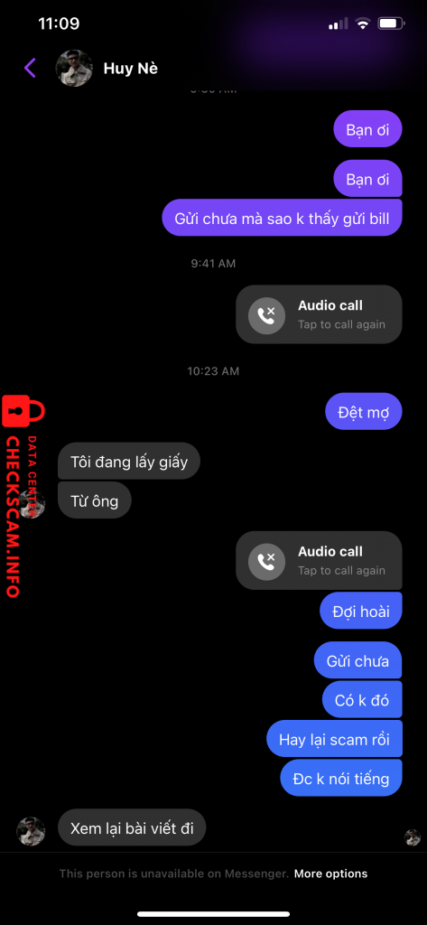 Evidência contra Trần Gia Huy
