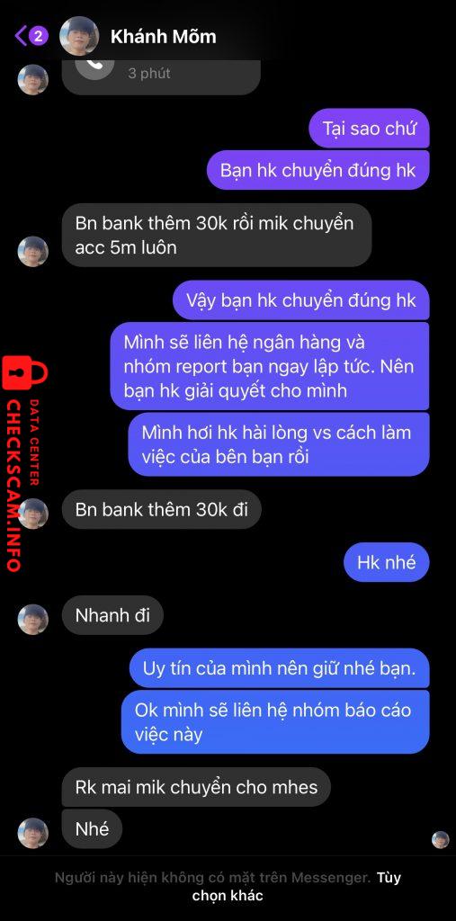 Evidência contra Trần Thị Duyên