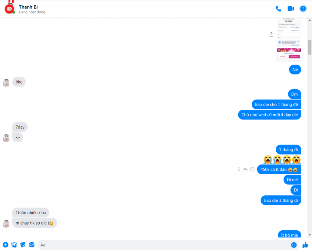Evidência contra Thanh Bi