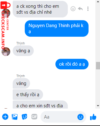 Evidência contra Nguyễn Đăng Thịnh