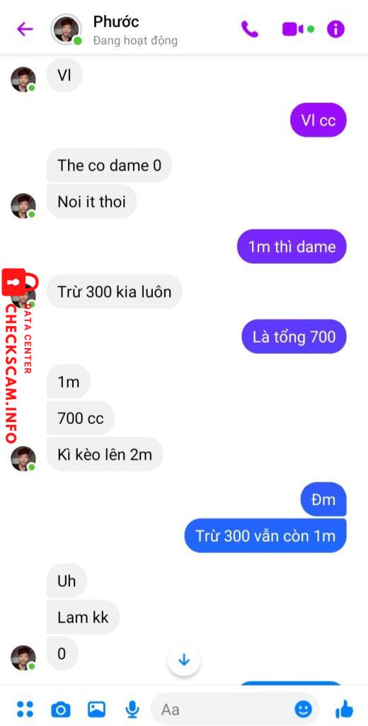 Evidência contra Vũ Đức Phước