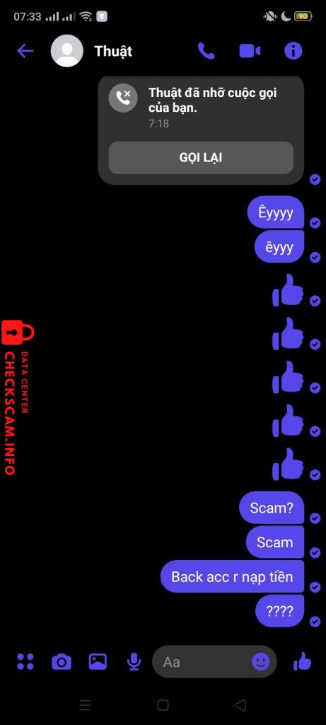 Evidência contra Dương Văn Thuật