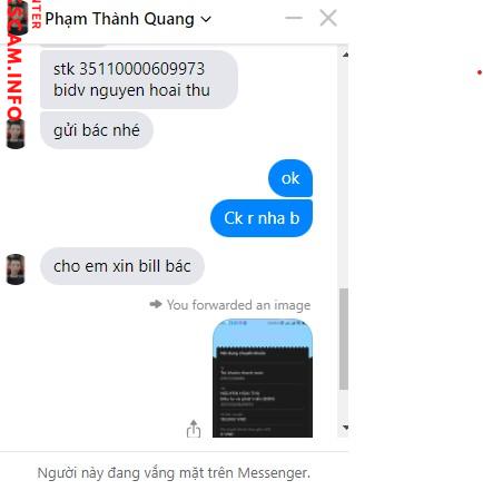 Evidência contra Nguyen Hoai Thu