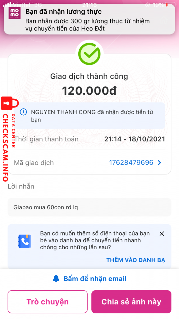 Evidência contra Le Quang Ha