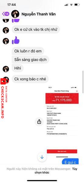 Bukti melawan Nguyen Thanh Van