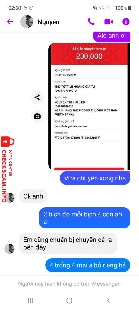 Bukti melawan Nguyen Thi Kim Lien