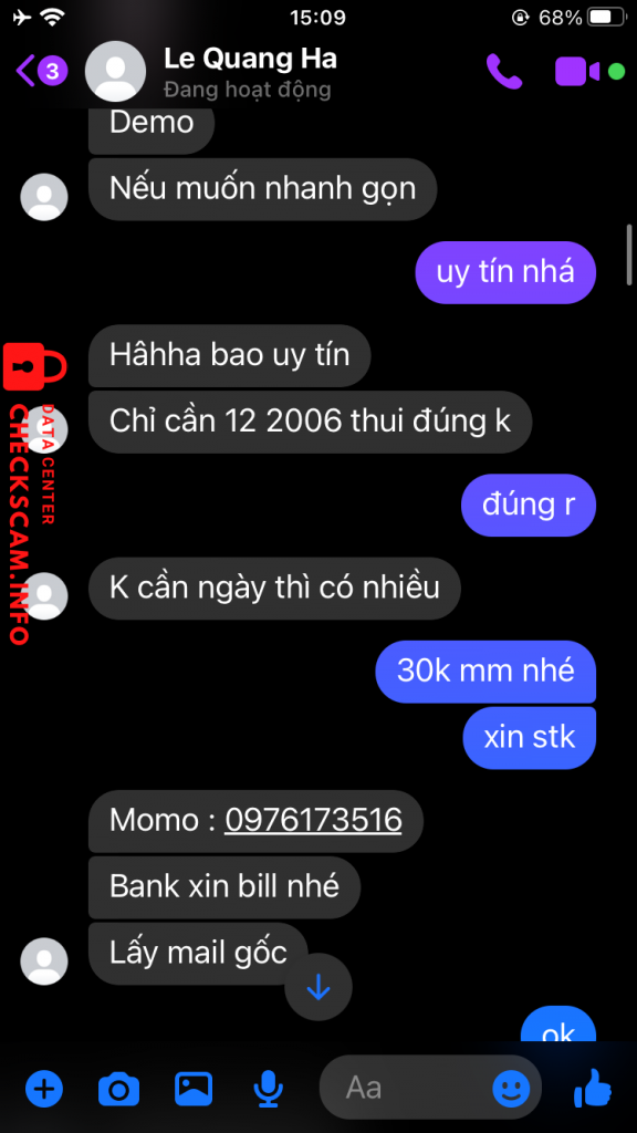 Αποδεικτικά στοιχεία κατά Lê Quang Hoà