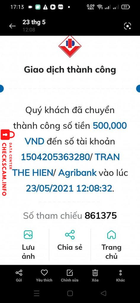 Αποδεικτικά στοιχεία κατά Tran The Hien