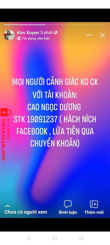Αποδεικτικά στοιχεία κατά Cao Ngọc Dương