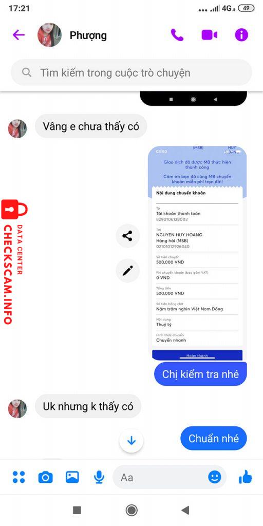 Αποδεικτικά στοιχεία κατά Nguyễn Huy Hoàng