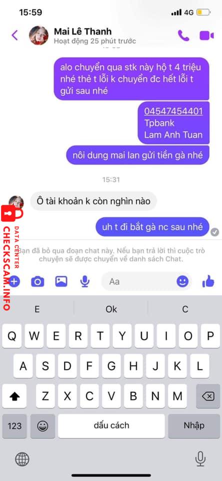 Αποδεικτικά στοιχεία κατά Lam Anh Tuan