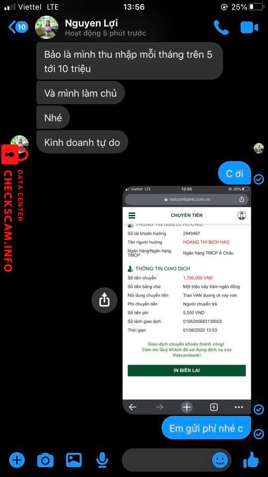 Αποδεικτικά στοιχεία κατά Hoang Thi Bich Hao