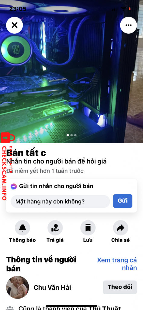 Αποδεικτικά στοιχεία κατά Chu Văn Hải