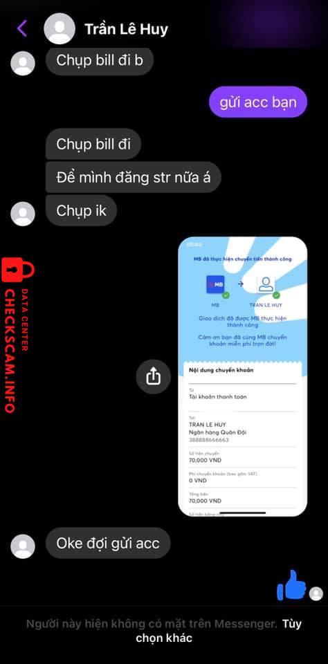 Αποδεικτικά στοιχεία κατά Tran Le Huy
