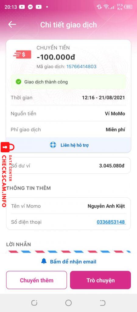 Αποδεικτικά στοιχεία κατά Nguyễn Anh Kiệt