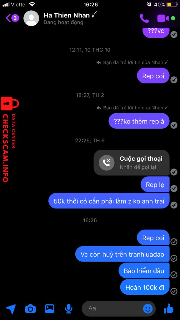 Evidencia contra Hà Thiện Nhân