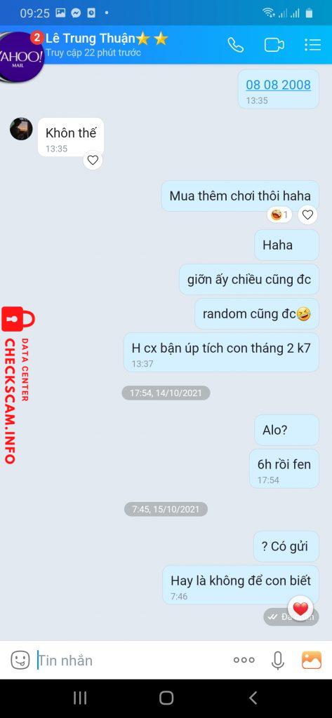 Evidencia contra Lê Trung Thuận