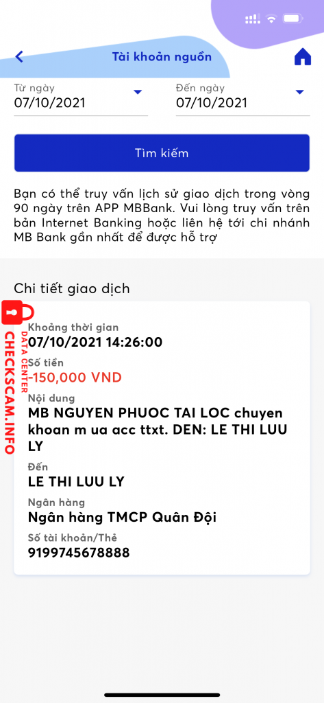 Evidence against Lê Thị Lưu Ly