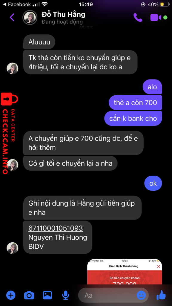Evidence against Nguyen Thi Huong