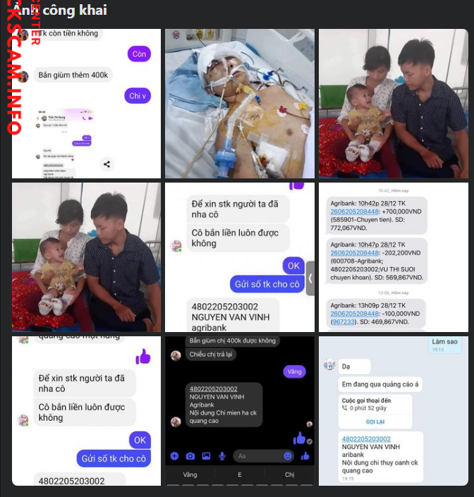 Evidence against Nguyen Van Vinh