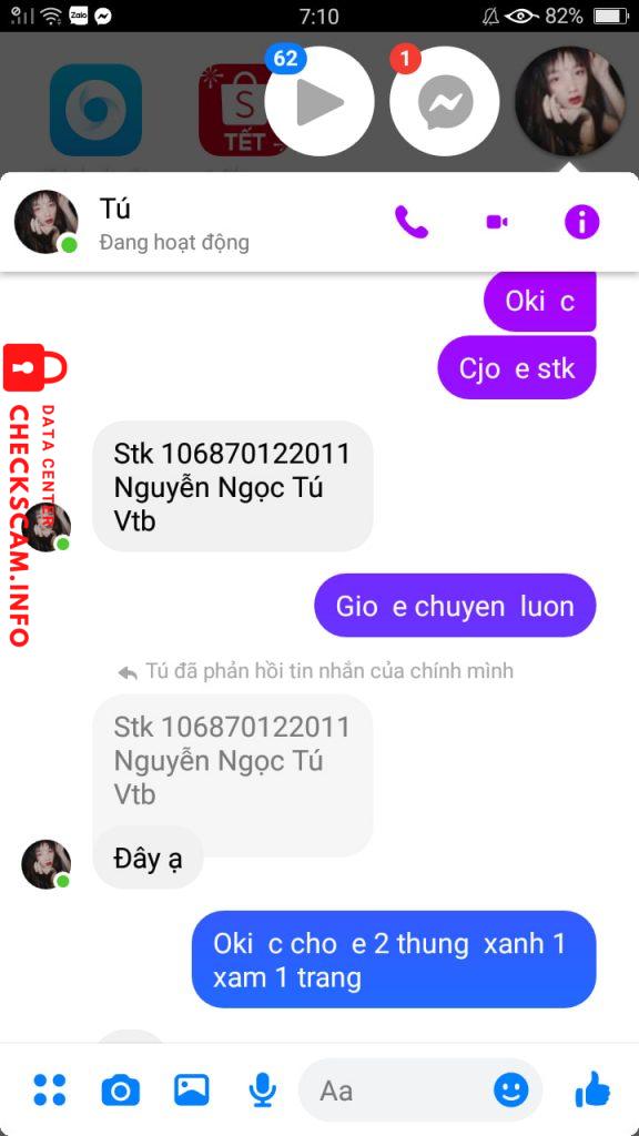 หลักฐานที่เป็นโทษต่อ Nguyễn Ngọc Tú