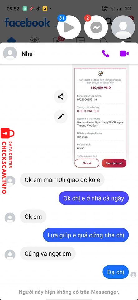 Evidence against Đinh Như Quỳnh