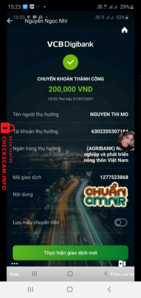 หลักฐานที่เป็นโทษต่อ Nguyen Thi Mo