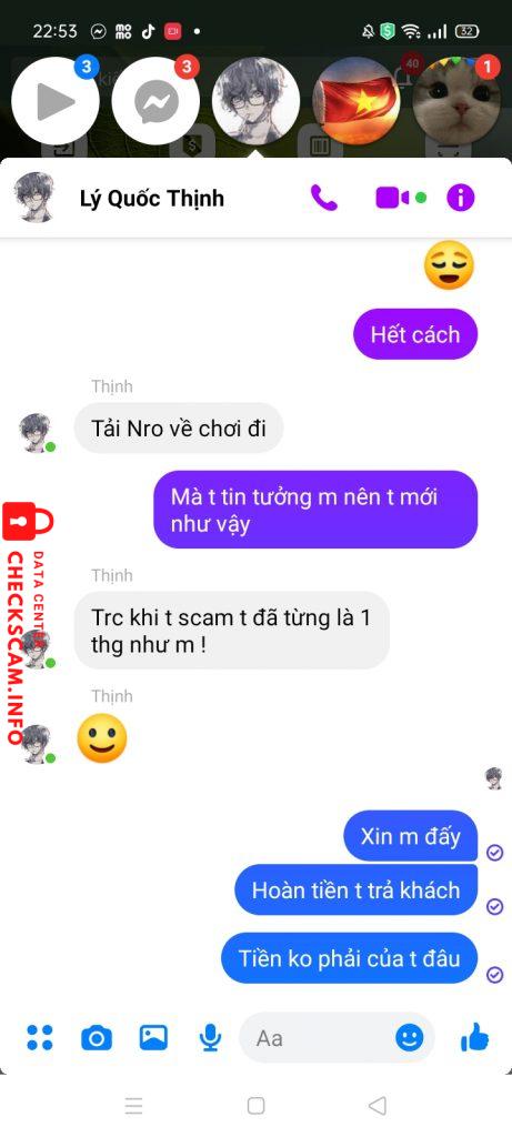 Evidence against Lý Quốc Thịnh